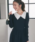 La boutique BonBon(ラブティックボンボン) アシメカラーニットワンピース