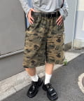 OUTLET(アウトレット) 【WHO'S WHO gallery】スラッシュポケットスウェトハーフ柄パンツ