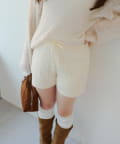 NICE CLAUP / OLIVE des OLIVE OUTLET(ナイスクラップ  / オリーブ デ オリーブ アウトレット) ケーブル編みニットショートパンツ