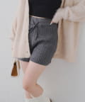 NICE CLAUP / OLIVE des OLIVE OUTLET(ナイスクラップ  / オリーブ デ オリーブ アウトレット) ケーブル編みニットショートパンツ