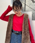 CIAOPANIC TYPY(チャオパニックティピー) 2wayワンポイントロゴ刺繍シアーメロウトップス
