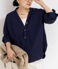 NOLLEY'S(ノーリーズ) ウォッシャブルタイプライターVネック2WAYシャツ