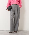 NOLLEY'S(ノーリーズ) ウォッシャブル両面起毛ワイドパンツ