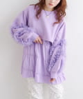 w closet(ダブルクローゼット) スウェットミニワンピース