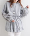 w closet(ダブルクローゼット) スウェットミニワンピース
