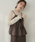 natural couture(ナチュラルクチュール) 【セットフェア対象】【パルクロ限定】リボンビスチェ＆レースメロウTセット