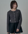 mline(エムライン) [mline]ケーブルロゴ ショートカーディガン