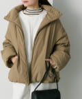 PUAL CE CIN(ピュアルセシン) フレンチダックダウンジップアップジャケット