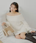 Chico(チコ) 【10/23(木)0時販売】シャギーオフショルミニワンピース