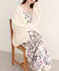 NICE CLAUP / OLIVE des OLIVE OUTLET(ナイスクラップ  / オリーブ デ オリーブ アウトレット) 【natural couture】フロリエンタルキャミワンピース