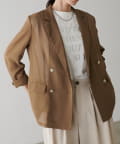 NICE CLAUP / OLIVE des OLIVE OUTLET(ナイスクラップ  / オリーブ デ オリーブ アウトレット) 【 LARUTA】メタル釦メッシュジャケット