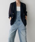 NICE CLAUP / OLIVE des OLIVE OUTLET(ナイスクラップ  / オリーブ デ オリーブ アウトレット) 【 LARUTA】メタル釦メッシュジャケット
