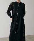 NICE CLAUP / OLIVE des OLIVE OUTLET(ナイスクラップ  / オリーブ デ オリーブ アウトレット) 【LARUTA】ヨーク切替レースワンピース