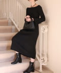 NICE CLAUP / OLIVE des OLIVE OUTLET(ナイスクラップ  / オリーブ デ オリーブ アウトレット) 【Seemi.】ファー付きニットワンピ