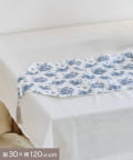 salut!(サリュ) 《WEB限定商品》ブルーブランタッセル付きテーブルランナー：30×120cm