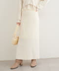 natural couture(ナチュラルクチュール) 【WEB限定】リブタイトスカート