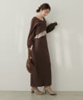 natural couture(ナチュラルクチュール) 【WEB限定】リブタイトスカート