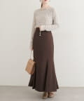 natural couture(ナチュラルクチュール) 【WEB限定】フロント釦マーメイドスカート