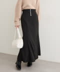 natural couture(ナチュラルクチュール) 【WEB限定】フロント釦マーメイドスカート