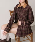 NICE CLAUP / OLIVE des OLIVE OUTLET(ナイスクラップ  / オリーブ デ オリーブ アウトレット) 【OLIVE des OLIVE】配色カラービッグシャツ