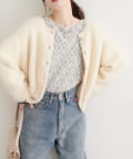 natural couture(ナチュラルクチュール) フェザーヤーンニットカーディガン