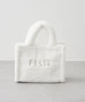 NICE CLAUP / OLIVE des OLIVE OUTLET(ナイスクラップ  / オリーブ デ オリーブ アウトレット) 【OUTLET限定】ロゴ刺繍ファートート