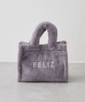 NICE CLAUP / OLIVE des OLIVE OUTLET(ナイスクラップ  / オリーブ デ オリーブ アウトレット) 【OUTLET限定】ロゴ刺繍ファートート