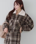 NICE CLAUP / OLIVE des OLIVE OUTLET(ナイスクラップ  / オリーブ デ オリーブ アウトレット) 【RMAF】衿ファー付チャックショートジャケット