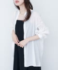 NICE CLAUP / OLIVE des OLIVE OUTLET(ナイスクラップ  / オリーブ デ オリーブ アウトレット) 【natural couture】バンドカラーサイドスリットシアーシャツ