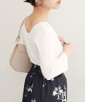 NICE CLAUP / OLIVE des OLIVE OUTLET(ナイスクラップ  / オリーブ デ オリーブ アウトレット) 【natural couture】前後２WAY7分袖リブニット