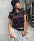 OUTLET(アウトレット) 【WHO'S WHO gallery】ラガーボーダーコンパクトニット