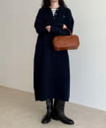 FREDY & GLOSTER(フレディ アンド グロスター) FR刺繍衿付きニットワンピース
