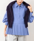 NOLLEY'S(ノーリーズ) ウォッシャブル切替プリーツブラウス