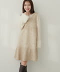 natural couture(ナチュラルクチュール) 〈canami〉ツイードチェックミニワンピース