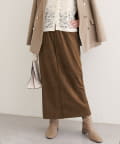 NICE CLAUP / OLIVE des OLIVE OUTLET(ナイスクラップ  / オリーブ デ オリーブ アウトレット) 【natural couture】マルチウェイカットスウェードスカート