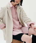 NICE CLAUP / OLIVE des OLIVE OUTLET(ナイスクラップ  / オリーブ デ オリーブ アウトレット) 【LARUTA】ちびロゴ刺?BIGシャツ