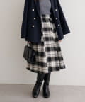 natural couture(ナチュラルクチュール) 選べる丈フレアスカート
