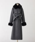one after another NICE CLAUP(ワンアフターアナザー ナイスクラップ) 【HolidayCollection】ファー付マルチロングコート
