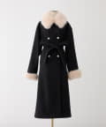 one after another NICE CLAUP(ワンアフターアナザー ナイスクラップ) 【HolidayCollection】ファー付マルチロングコート