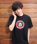 one after another NICE CLAUP(ワンアフターアナザー ナイスクラップ) ミッキーマウス・ミニ―マウス/men'sプリントTシャツ