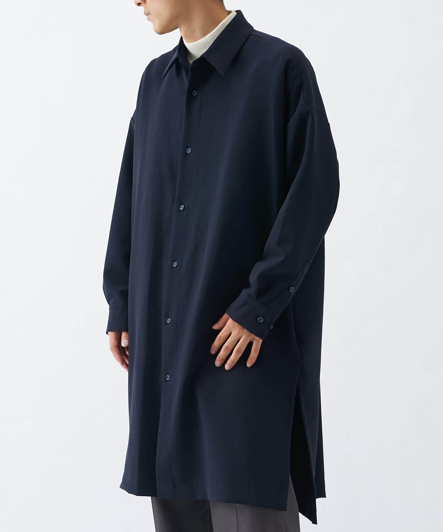 サイドスリット ビッグシルエット シャツコート Lui S ルイス メンズ Pal Closet パルクローゼット パルグループ公式ファッション通販サイト