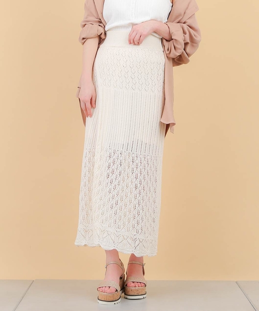 透け感がかわいい♡透かし柄スカート - Chico(チコ)名古屋ゲート  