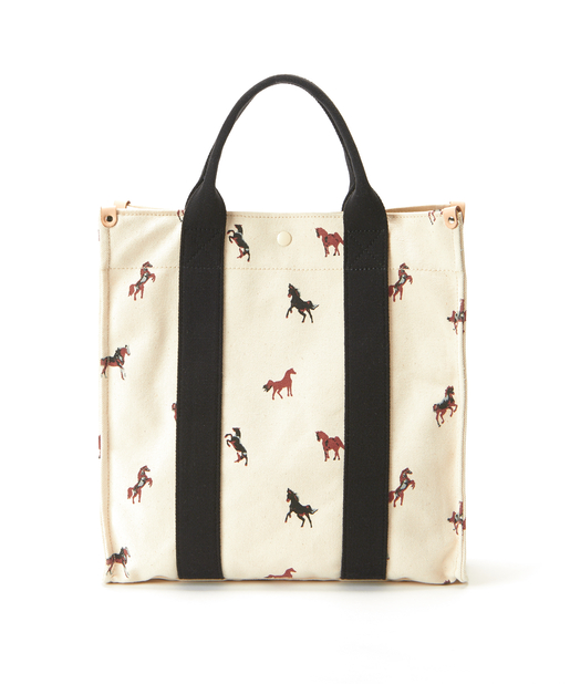 russet ウッドランダー 馬柄 PVCトートバッグ 馬柄が可愛い♡ウッドランダーシリーズに新作登場♡ - russet(ラシット