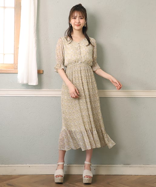 Web Store限定 プリーツロングワンピース One After Another Nice Claup ワンアフターアナザー ナイスクラップ レディース Pal Closet パルクローゼット パルグループ公式ファッション通販サイト