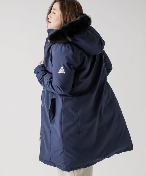 Cape HEIGHTS ELLNORA ケープハイツ ロングダウン グレーXS