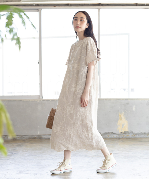 つた花刺繍ロングワンピース Pual Ce Cin ピュアルセシン レディース Pal Closet パルクローゼット パルグループ公式ファッション通販サイト