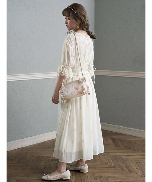 シェル柄刺繍シャーリングガウンワンピース One After Another Nice Claup ワンアフターアナザー ナイスクラップ レディース Pal Closet パルクローゼット パルグループ公式ファッション通販サイト