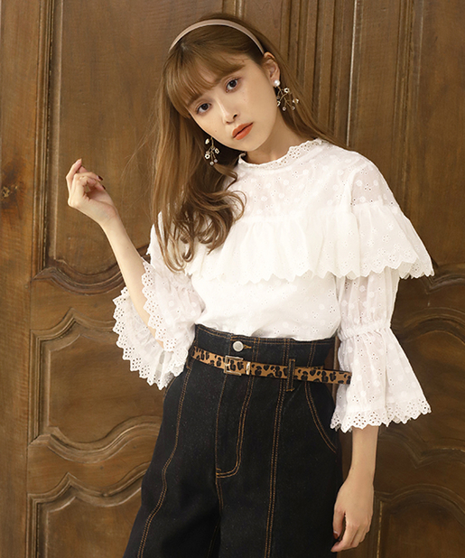 ケミカルレースブラウス One After Another Nice Claup ワンアフターアナザー ナイスクラップ レディース Pal Closet パルクローゼット パルグループ公式ファッション通販サイト