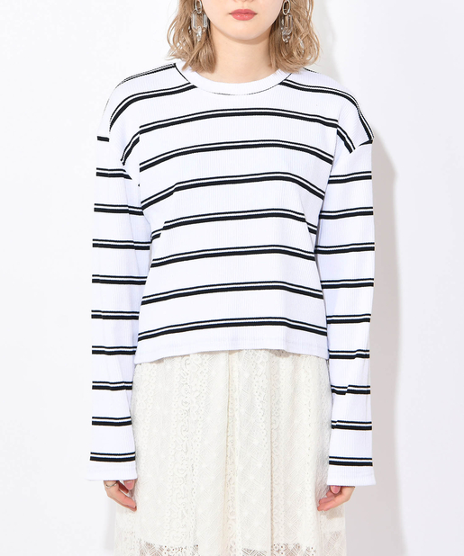 Rasvoa マルチボーダーロンt Outlet アウトレット レディース Pal Closet パルクローゼット パルグループ公式ファッション通販サイト