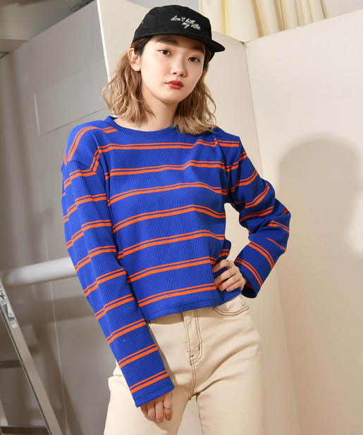 Rasvoa マルチボーダーロンt Outlet アウトレット レディース Pal Closet パルクローゼット パルグループ公式ファッション通販サイト